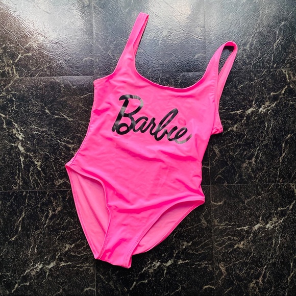 pink barbie swimsuit